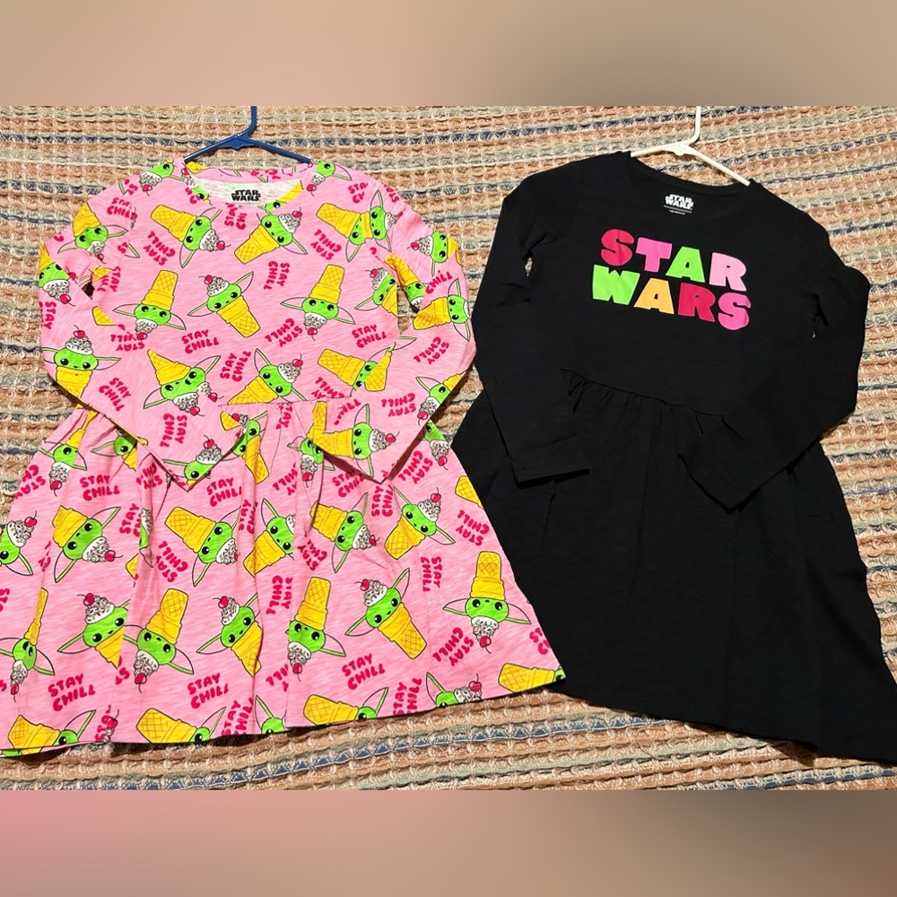 Bundle of girls Baby Yoda dresses